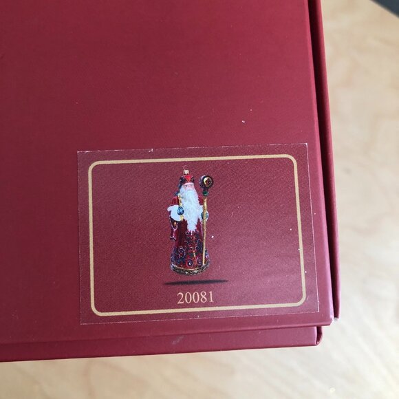 John Huras Santa Christmas Celebration Glass Ornament Neiman Marcus 20081 - Picture 3 of 12